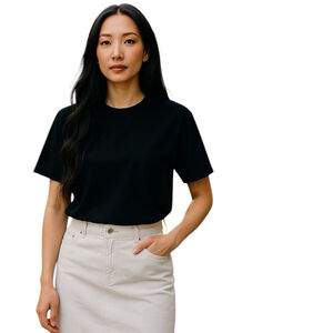 Calvin Klein Denim Midi Skirt, 16, Neutral Khaki